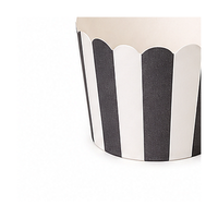 High resolution black stripe cupcake baking cup