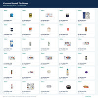 Custom Round Tin Boxes mold selection sheet 10 of 24
