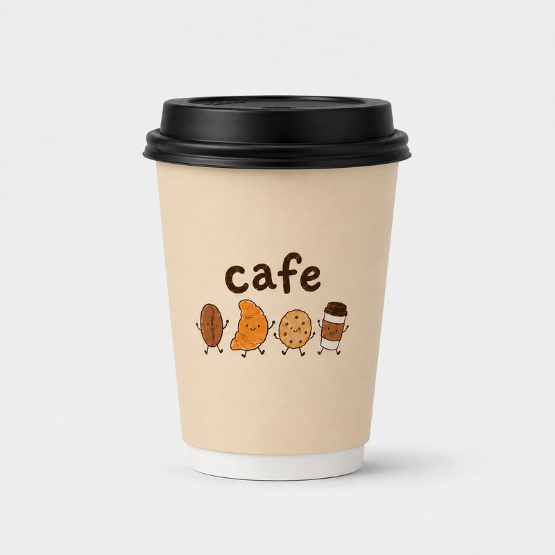 10oz Custom Recyclable Paper Coffee Cups
