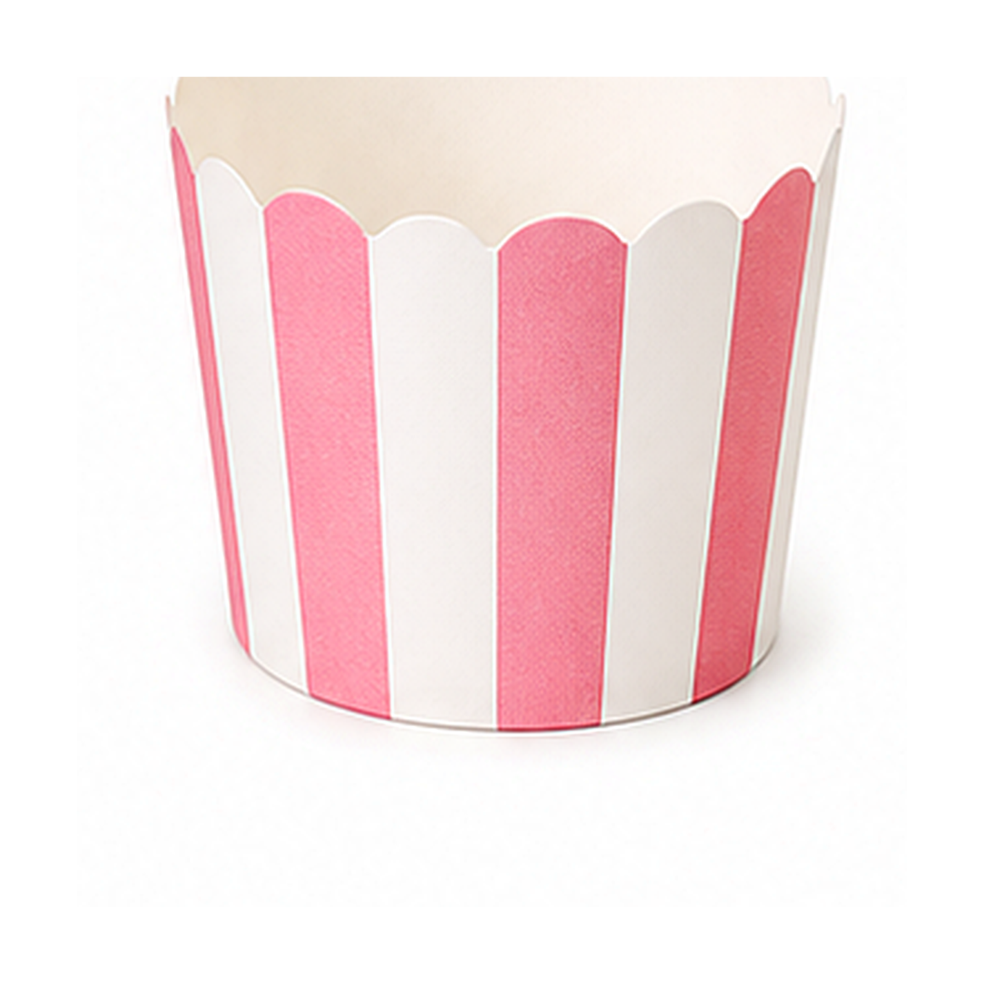 High resolution pink stripe cupcake baking cup