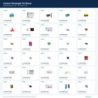 Custom Rectangle Tin Boxes mold selection sheet 11 of 50