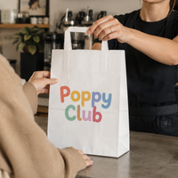 Custom Kraft Paper Takeout Bags with Handles