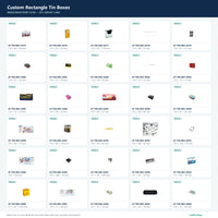 Custom Rectangle Tin Boxes mold selection sheet 12 of 50