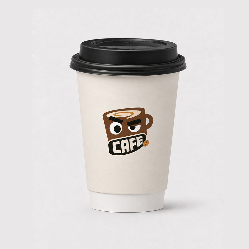 12oz Custom Recyclable Paper Coffee Cups