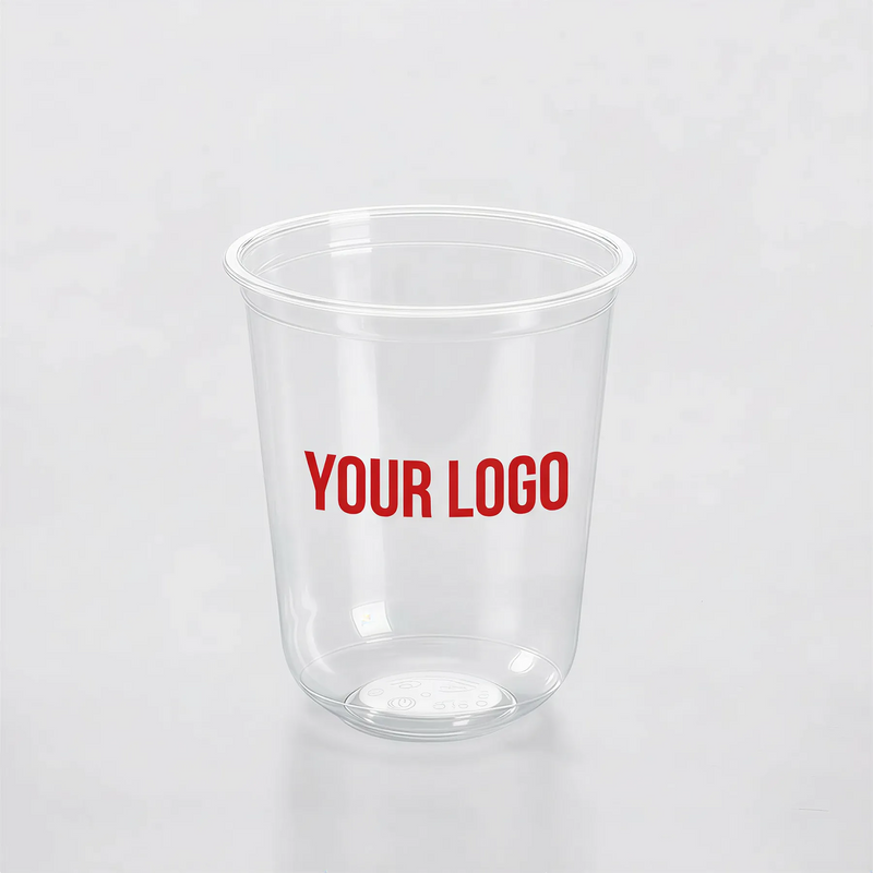 12oz Custom Recyclable U-Shaped Cups