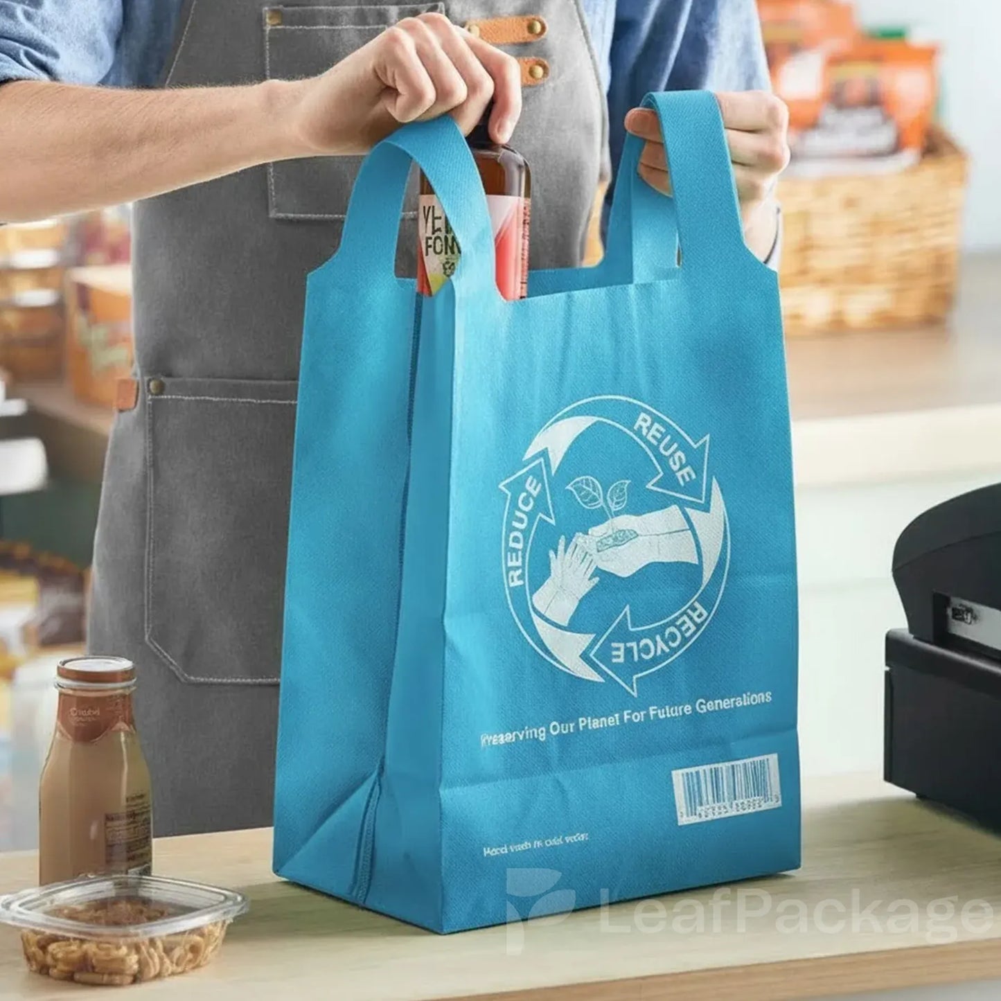 Custom T-Shirt Style Non-Woven Tote Bag