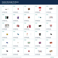 Custom Rectangle Tin Boxes mold selection sheet 15 of 50