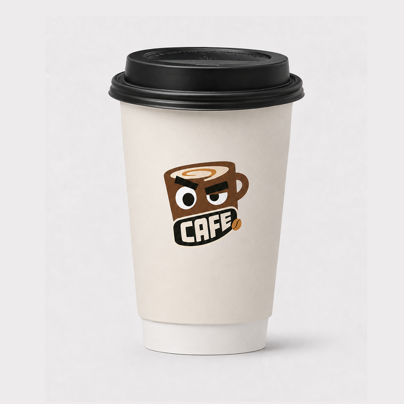 16oz Custom Recyclable Paper Coffee Cups