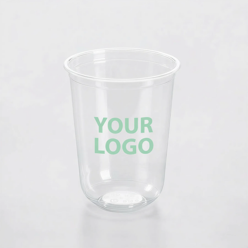 16oz Custom Recyclable U-Shaped Cups