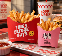 Custom French Fry Boxes | Printed Takeout Fry Cartons