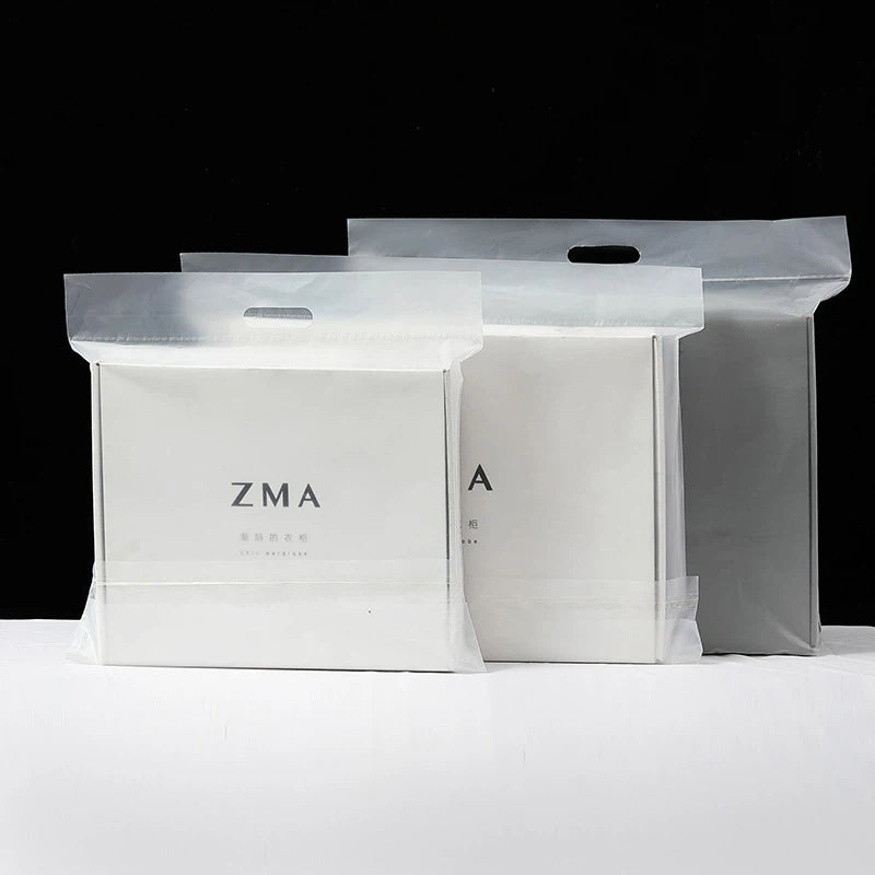 Ready to Ship Matte Clear Handle Mailing Bags