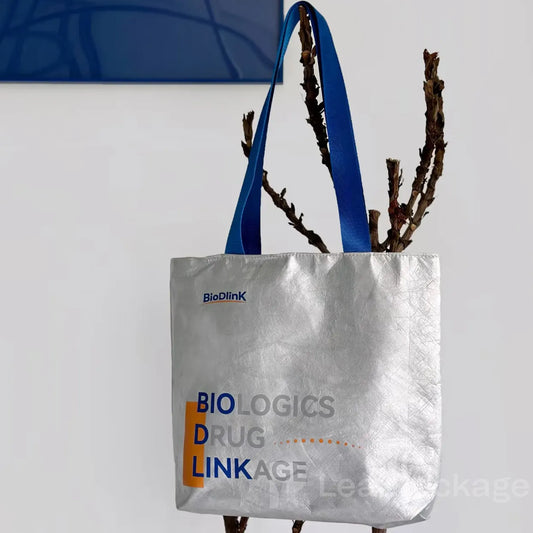 Custom Silver Tyvek Paper Bags