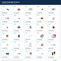 Custom Rectangle Tin Boxes mold selection sheet 19 of 50