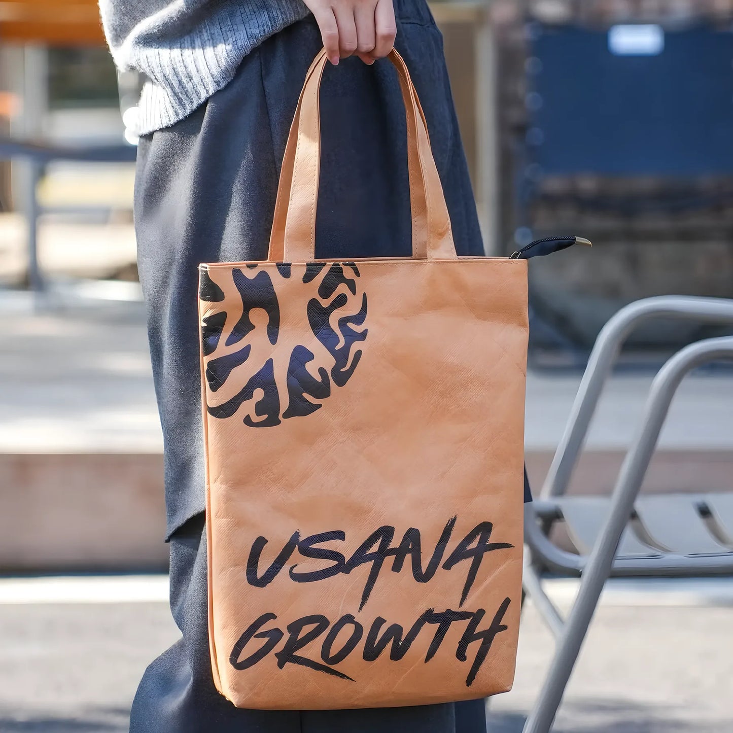 Custom Vertical Tyvek Tote Bag