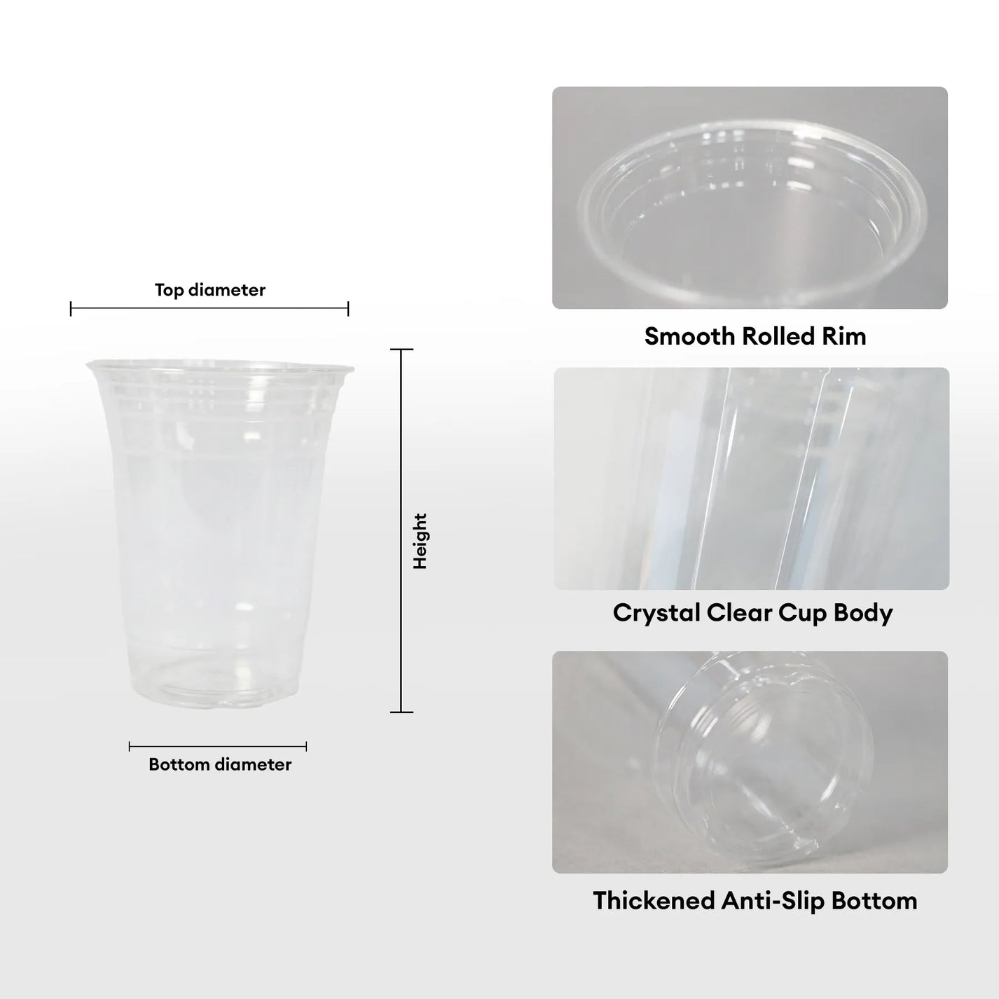 Custom Clear Plastic Cups with Logo