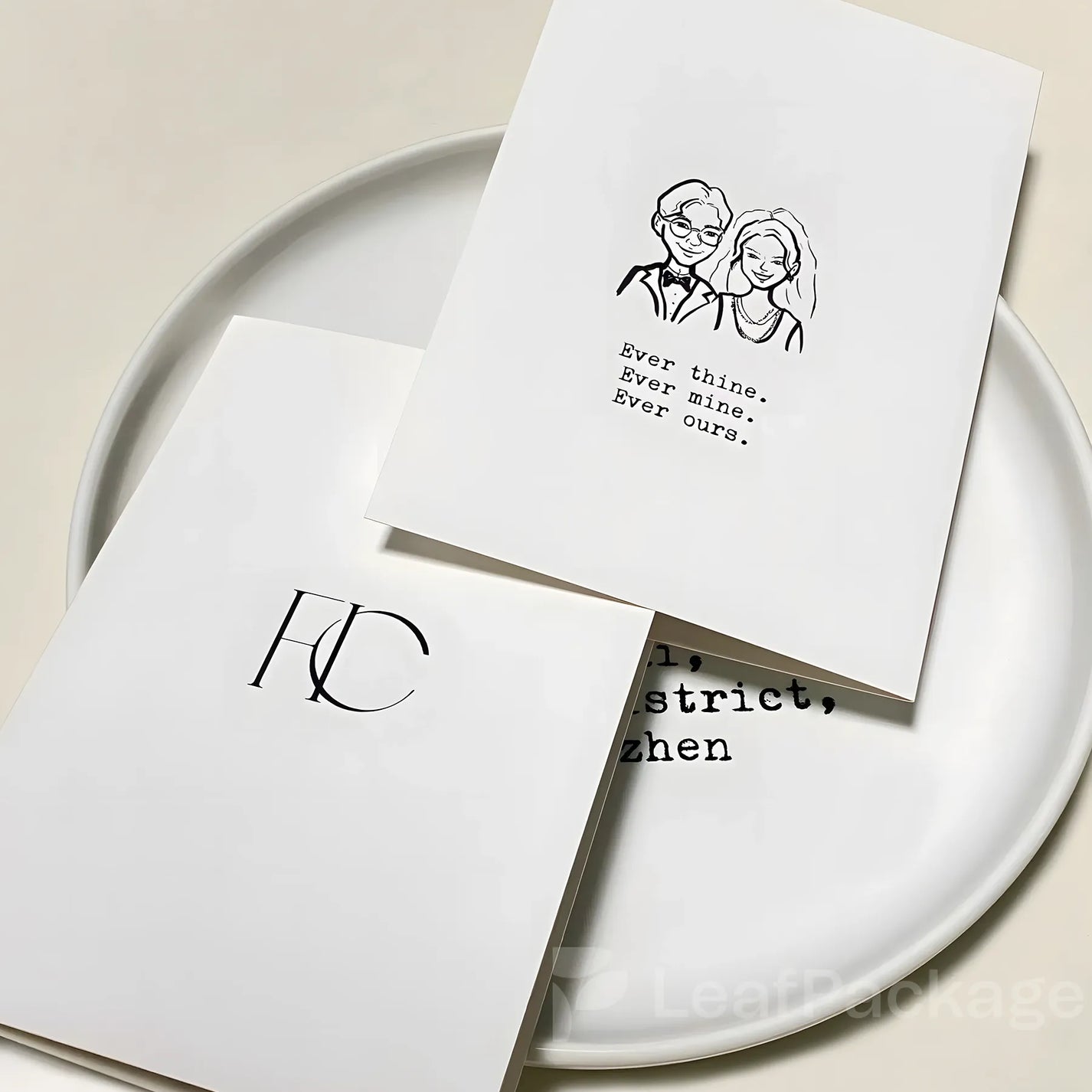 Custom Printed Wedding Invitation card