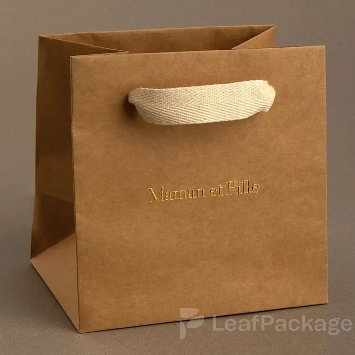 Custom Eco-Friendly Kraft Paper Shopping Bag
