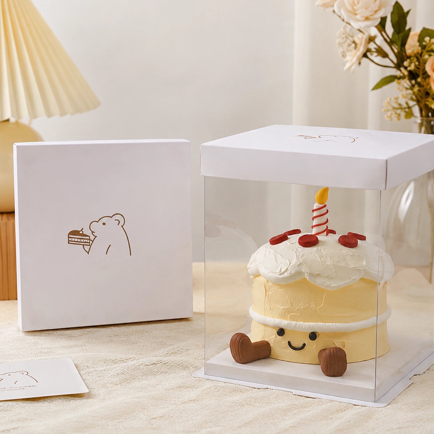 Custom Tall Clear PET Cake Boxes