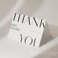 Custom Printed Foldable Thank You Cards with Logo