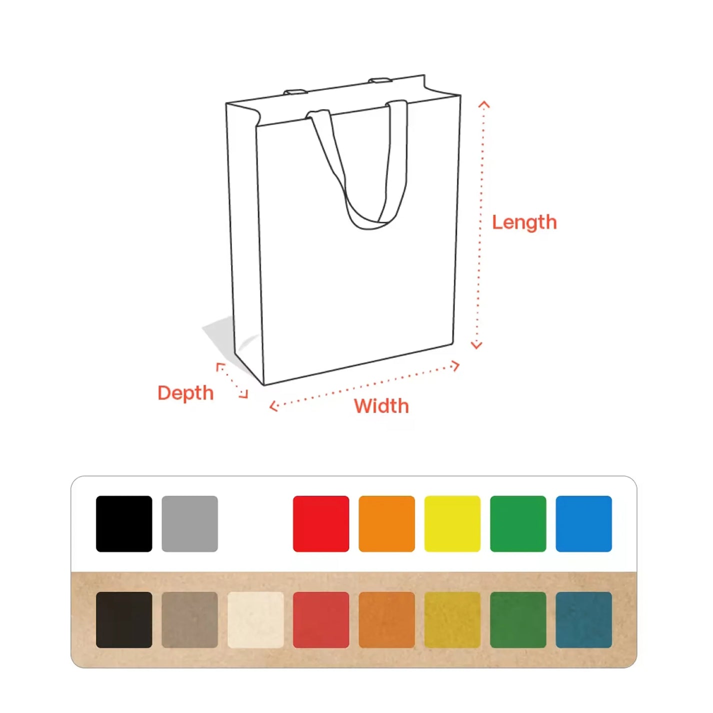 Custom Reusable Grocery Waterproof Tote Bag