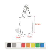 Custom Canvas Tote Bags with Flat Bottom