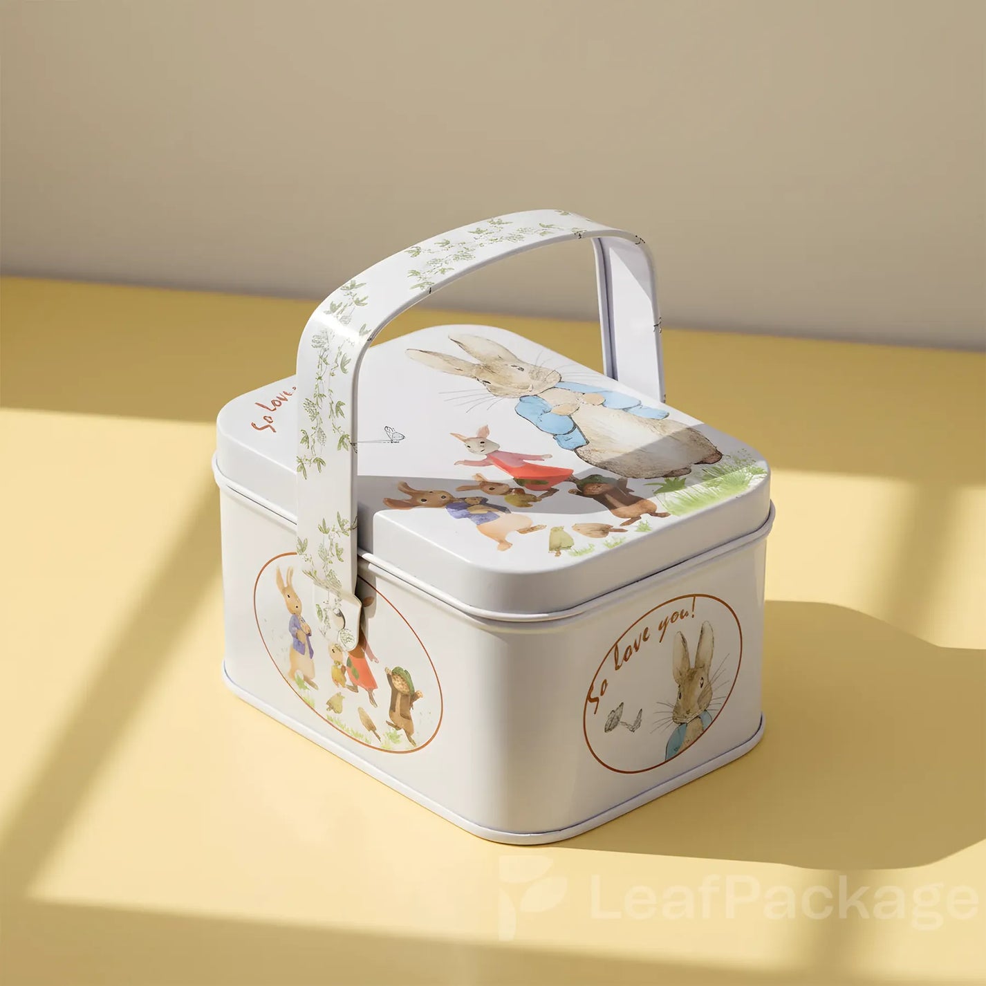 名入れブリキ缶キャリーボックス