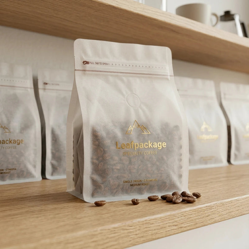 Custom Tissue Paper Coffee Bag with Low MOQ