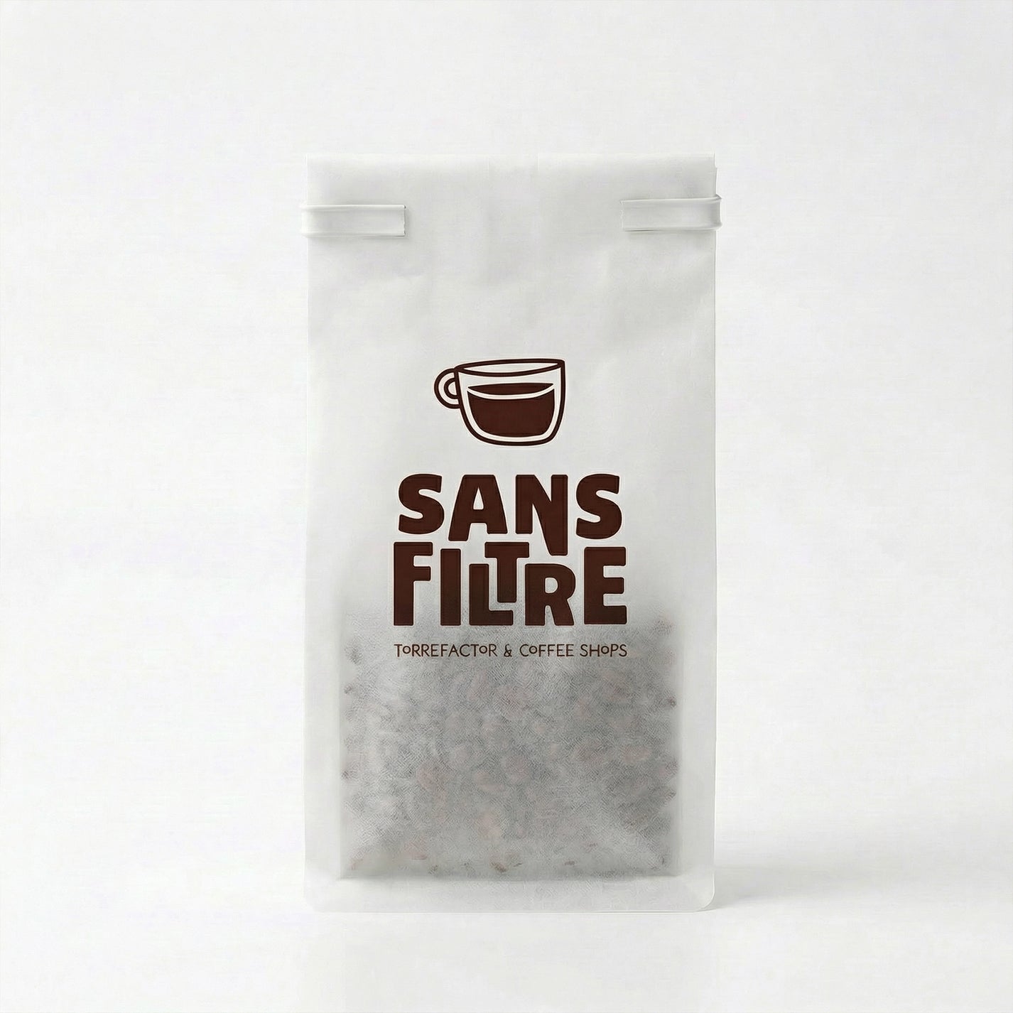 Custom Tissue Paper Tin Tie Coffee Bags