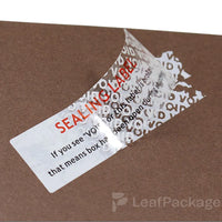 Custom Peel-Off Tamper Evident QR Code Labels