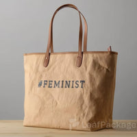 Custom Washable Kraft Paper Tote Bag