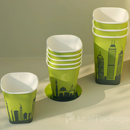 Custom Square Bottom Paper Cup