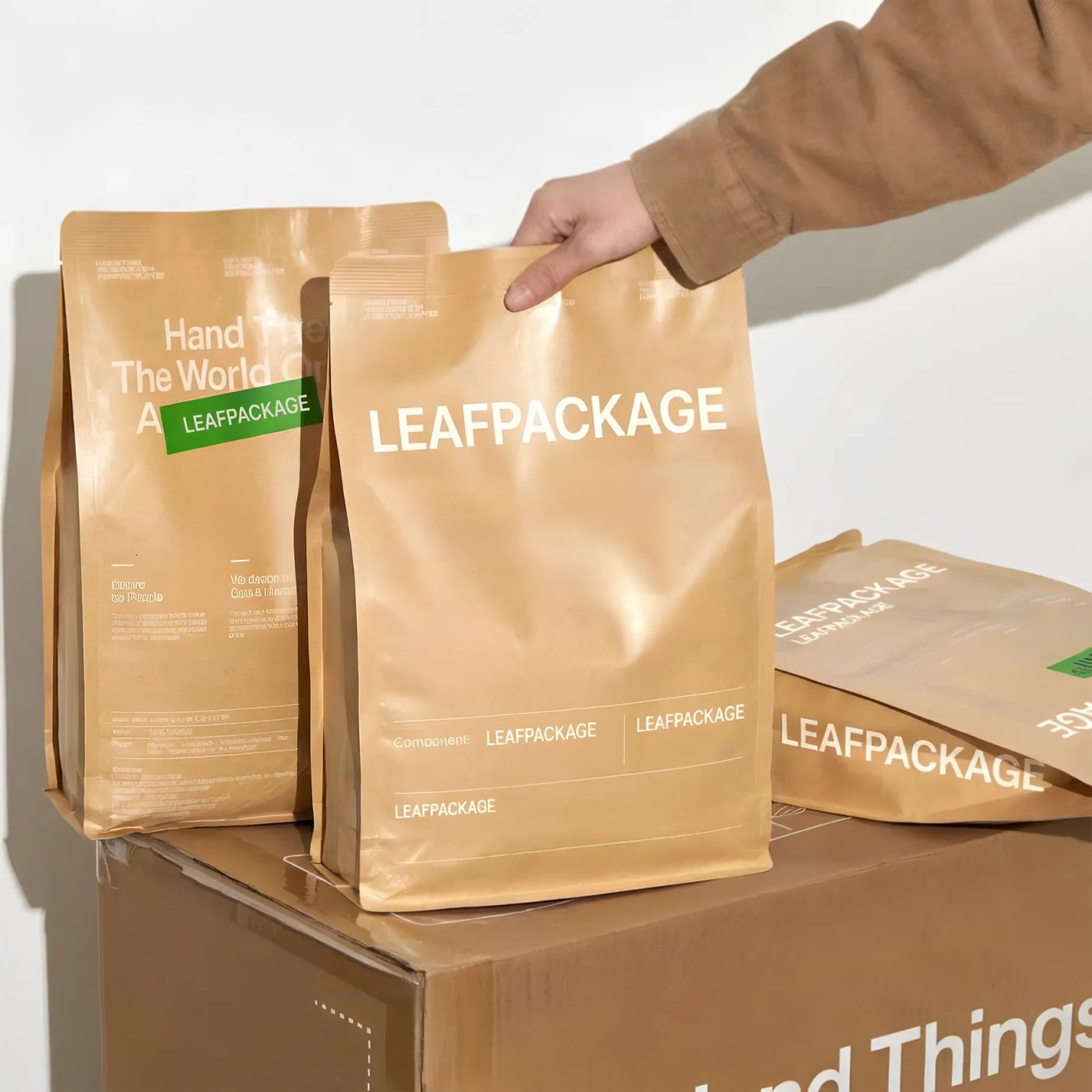 Custom Kraft Paper Cat Litter Packaging Bags