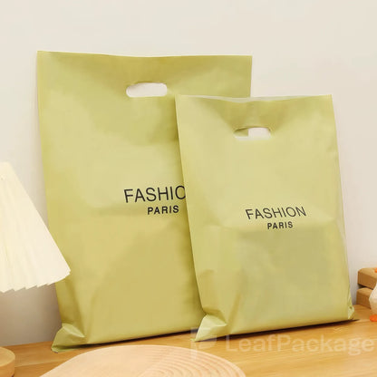 Custom Plastic Die Cut Handle Bag