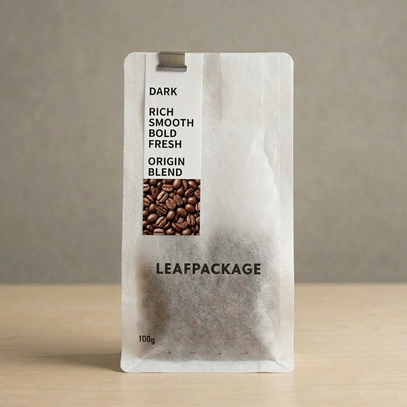 Custom Vertical Tissue Paper Coffee Bag