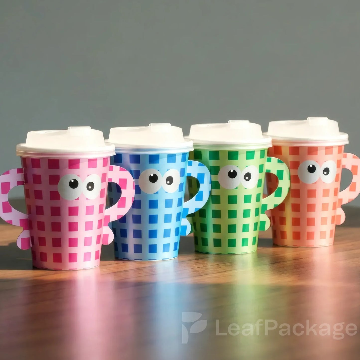 Custom Double Handle Coffee Cups