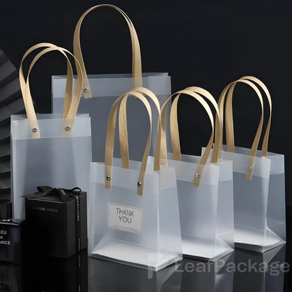 Custom Frosted Plastic Gift Bag