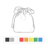 Custom Colored Cotton Jewelry Pouch with Square Bottom