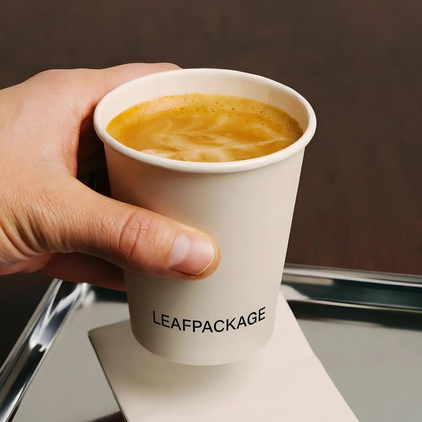 8oz Custom Printed Single Wall Coffee Cups