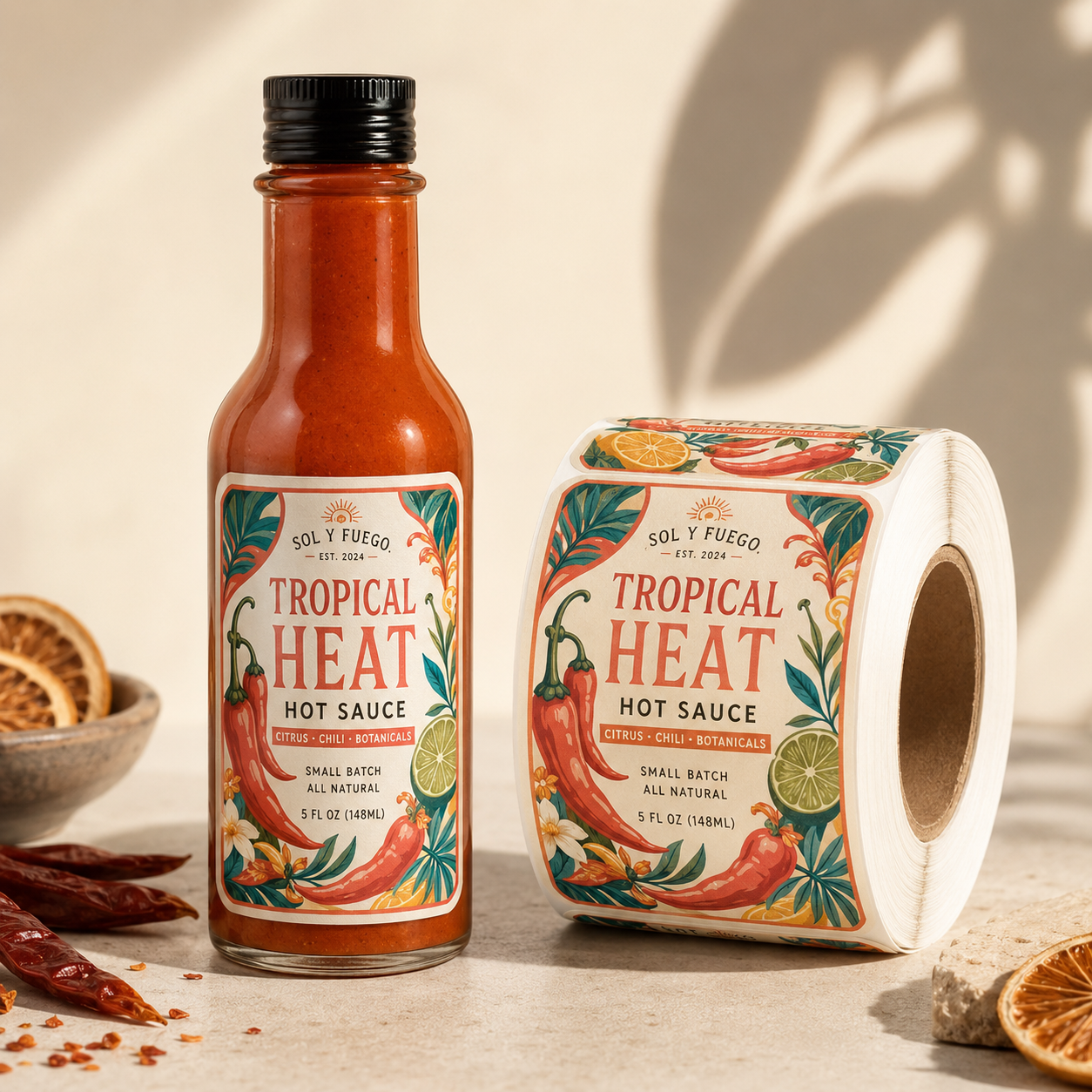 Custom Roll Labels and Stickers for Product Packaging