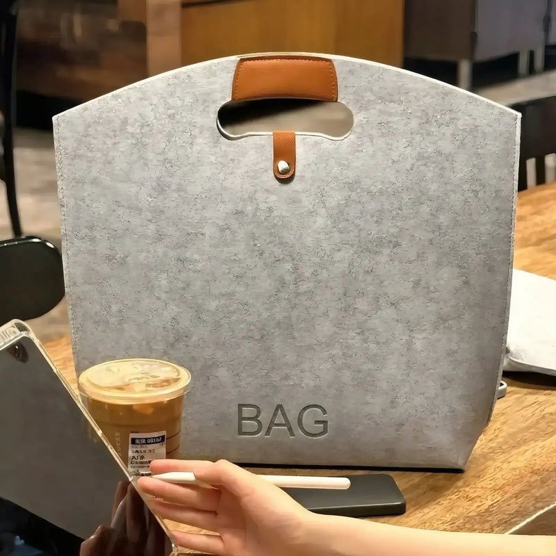 Custom Die-Cut Handle Felt Bag