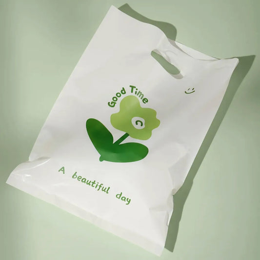 Custom Plastic Die Cut Handle Bags