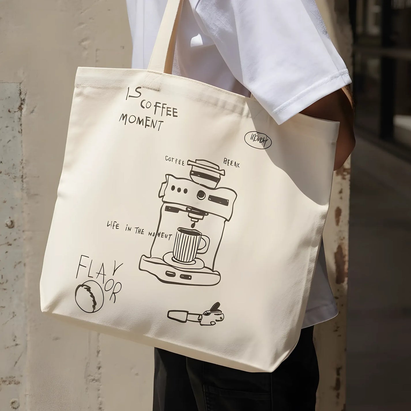 Custom Canvas Tote Bags with Flat Bottom