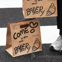 Custom Kraft Die Cut Handle Paper Bag