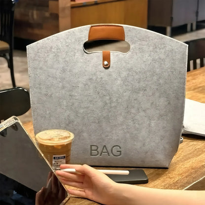 Custom Die-Cut Handle Felt Bag