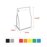 Custom Resealable Matte Coffee Bags with Valve