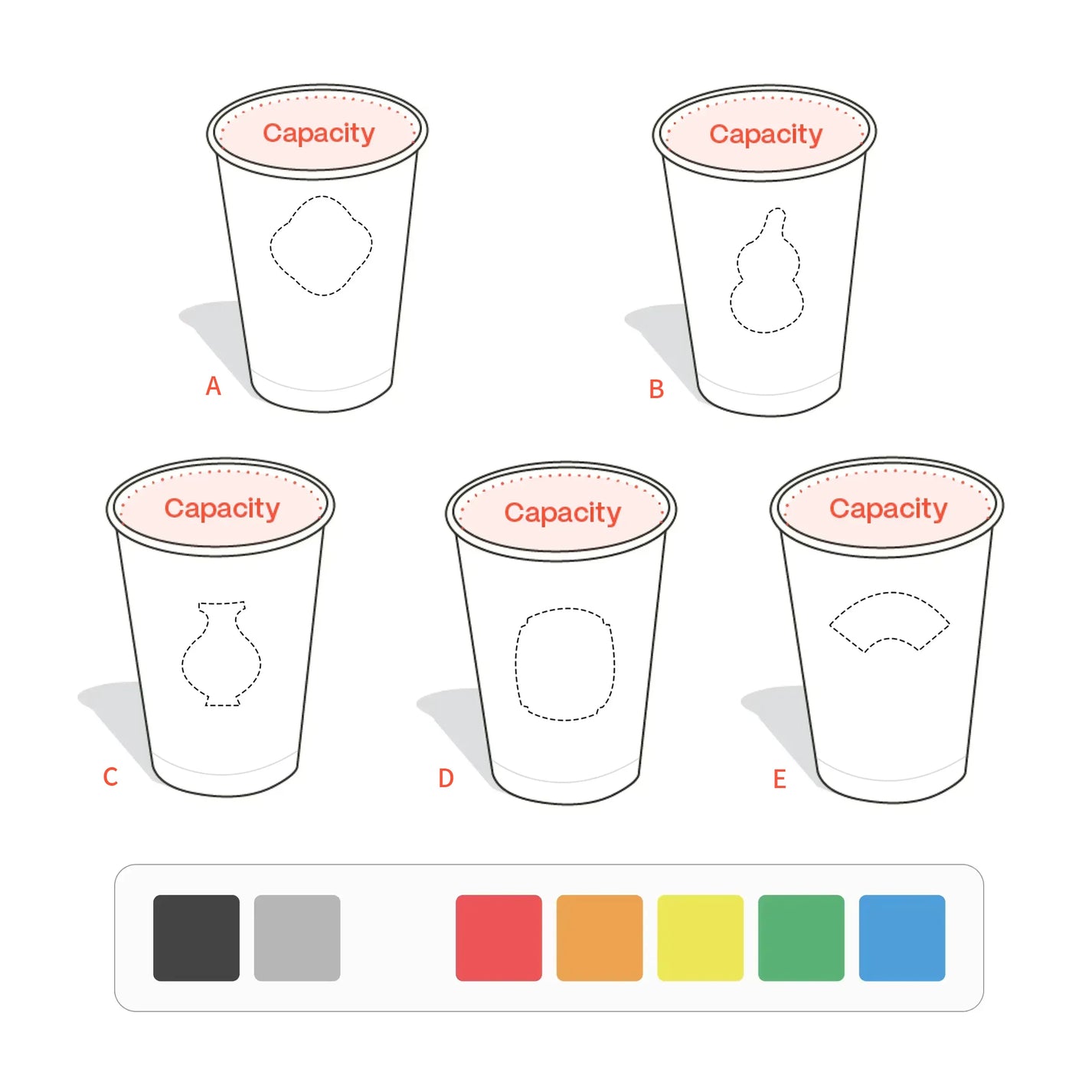 Custom Die-Cut Window Paper Cups