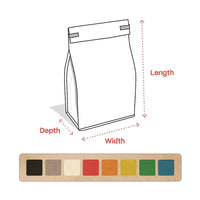 Custom Tissue Paper Tin Tie Coffee Bags