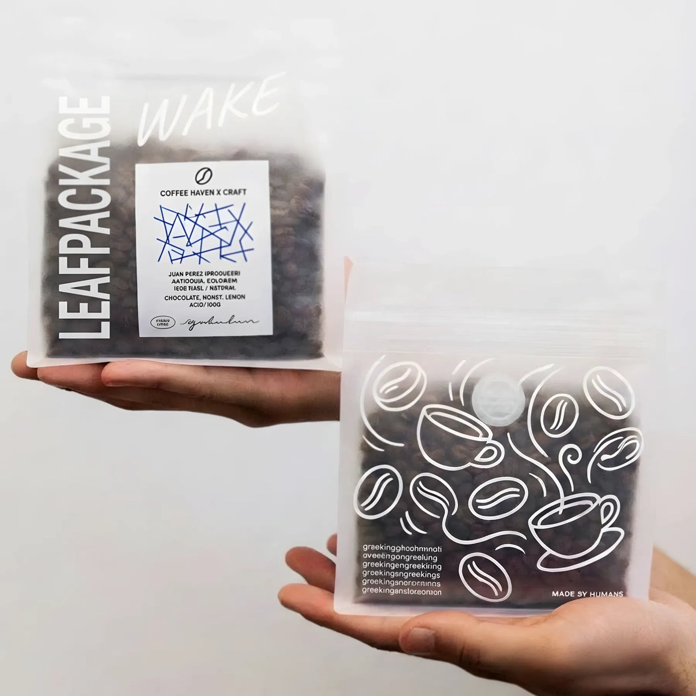 Custom Resealable Matte Coffee Bags with Valve