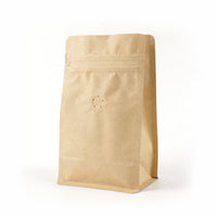 Ready-to-Ship Blank Kraft Coffee Bags – Valve & Zipper Options
