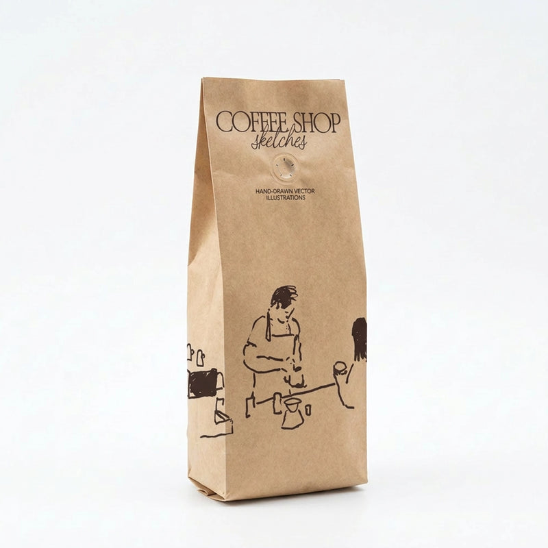 Custom Kraft Paper Gusseted Bag